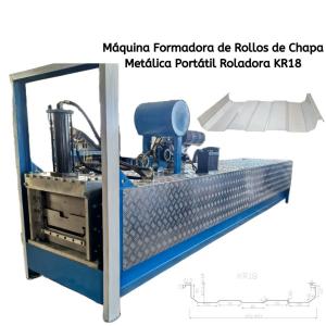 Mexico Roladora Portable KR18 KR24 Beam Standing SSR Roof Sheet Roll Forming Machine