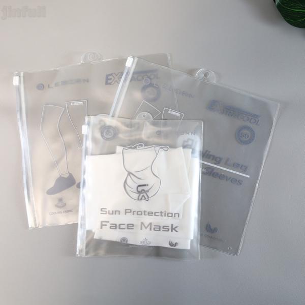 PVC Plastic Clothing Zipper Bag for Retail Packaging and Household Storage
