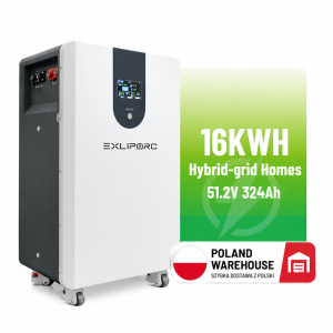 EU Stock 16KWh 51.2V 314Ah LFP Lithium Battery with Built-in BMS for Solar Energy Storage