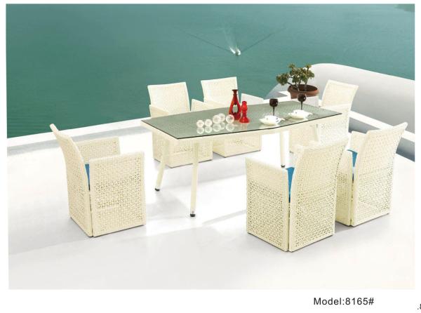White Weeding dining chair with table -8165