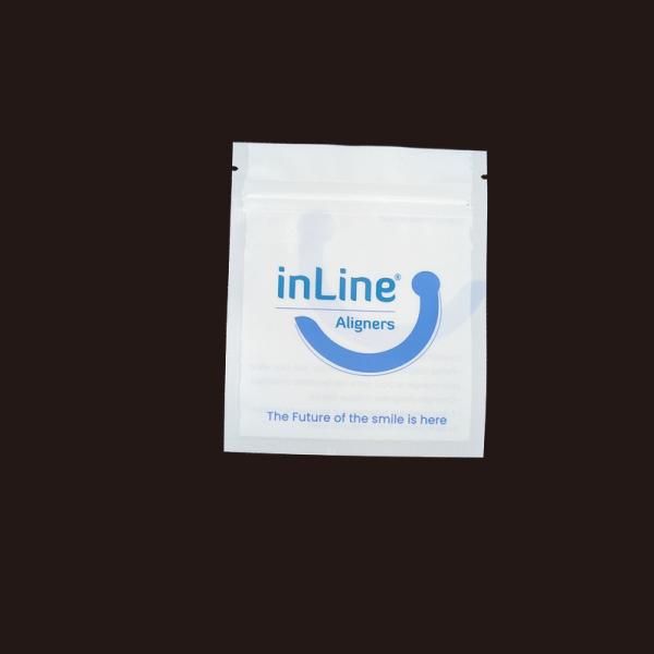 Matte Black Small Reusable Ziplock Packaging Bags For Clear Invisible Aligners Bag Orthodontic Remover Packing Bags