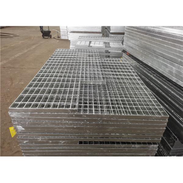 Q235 Hot Dip Galvanized Steel Grating Plate Pressure Locked For Warehouse