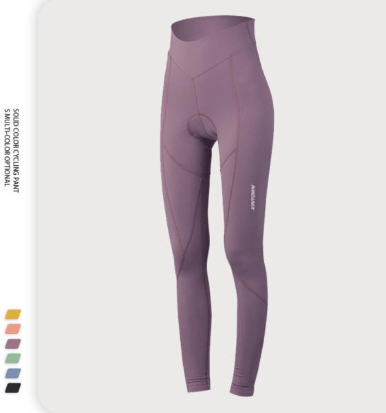 Cycling pants, women's solid color spring and summer trousers, mountain road bikes, cycling clothes, cycling trousers