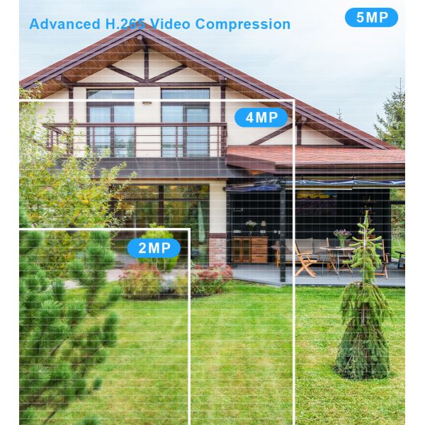 Smart Home 8 Channel IP66 POE Surveillance Camera System with 4K 8MP CCTV Security Network Camera