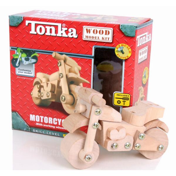 TONKA assembled motorcycles / wooden toys / educational toys assembled car