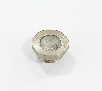 Glass To Metal Seal Hermetic Sight Glass 6MPa Hermetic Visual Panel Thread