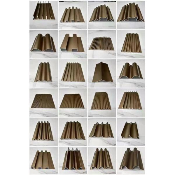 Рифленая декоративная алюминиевая панель стены 3D для внешней предпосылки