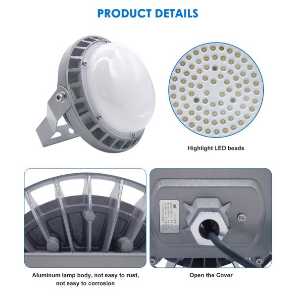 Industrial Higbay Light Workshops Gas Station Factory 50w 100w 150w Led Explosion-Proof Platform Light