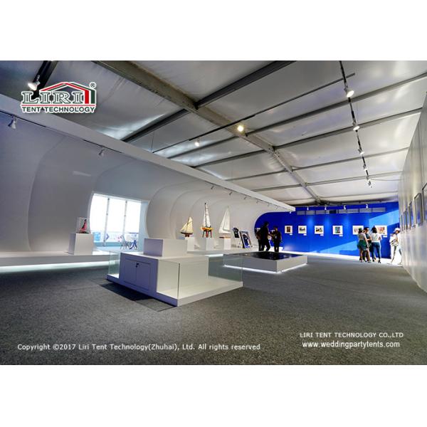 1000 People Outdoor Exhibition Tents With White Roof For Temporary Sport Events