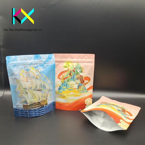 OEM ODM Ziplock Resealable Mylar Bag Hot Stamping Eco Stand Up Pouches