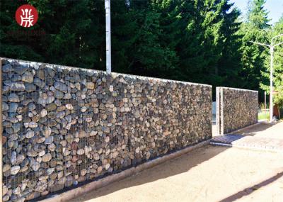 Galvanized Q195 Gabion Wall Baskets 100x100mm Hole Size