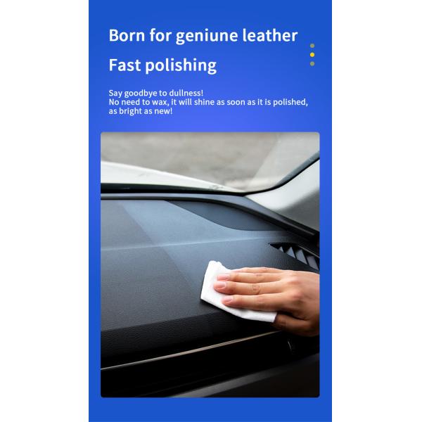 Microfiber Cloth Car Interior Cleaning Wipes For Dashboard Leather Moisturizing