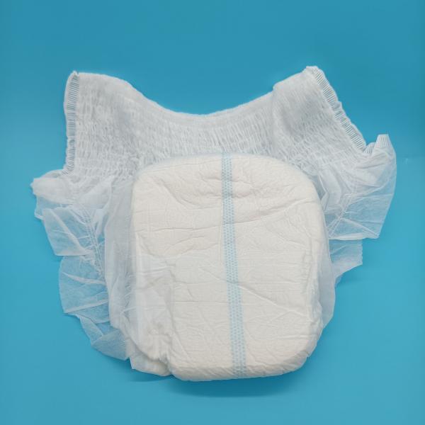 Pantalhão de fraldas para adultos em cor branca para produtos quentes Calças de fraldas para mulheres