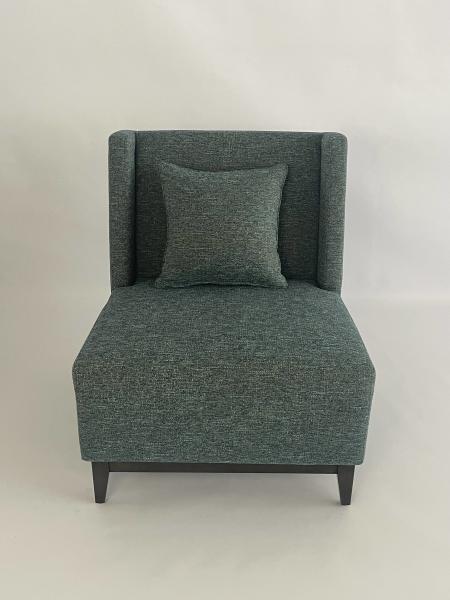 Lobby Luxury Upholstered Lounge Chair With Back Cushion