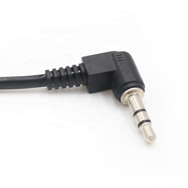 Coiled Spring Male To Male 90 Degree Right Angle 3.5mm Jack to 3.5mm Jack TRS Stereo Audio Cable