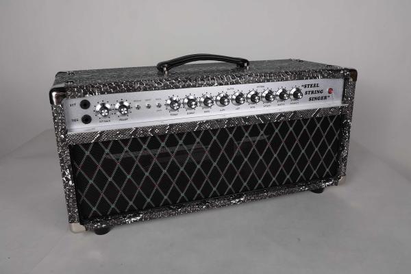 Custom SSS Steel String Singer Tone Deluxe Handwired Guitar Amp Head 100W with Imported Snake Tolex Vox Grill Cloth