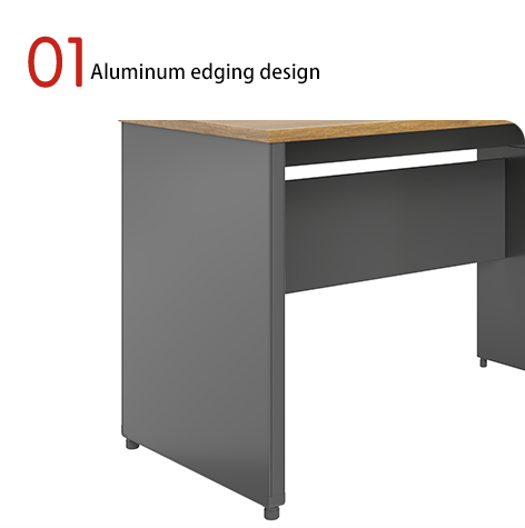 1000N Load Capacity Commercial Office Furniture Independent Desk with Adjustable Height Single Workspace and Storage Space