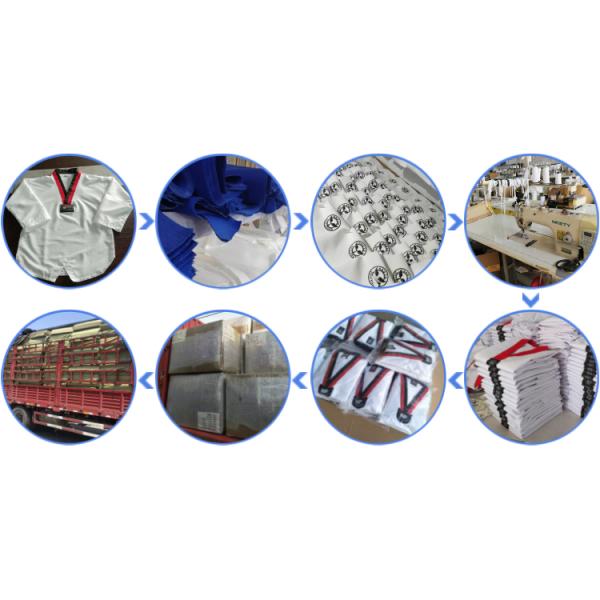 High Quality short sleeves Breathable Itf Taekwondo Dobok red blue black Itf Taekwondo Uniform