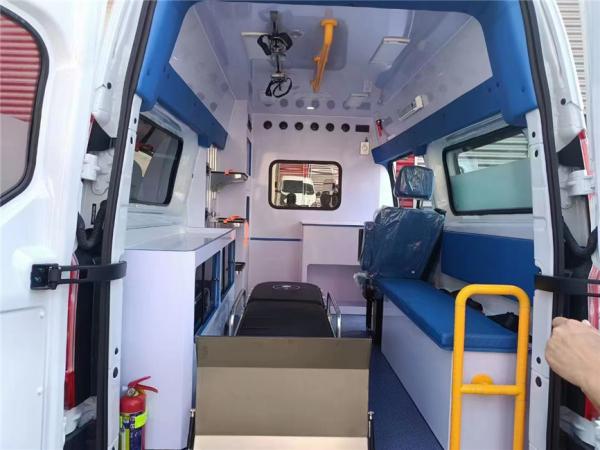 Veículos médios 4*2 da emergência médica do móbil de Ford JMC da ambulância do dever de ICU