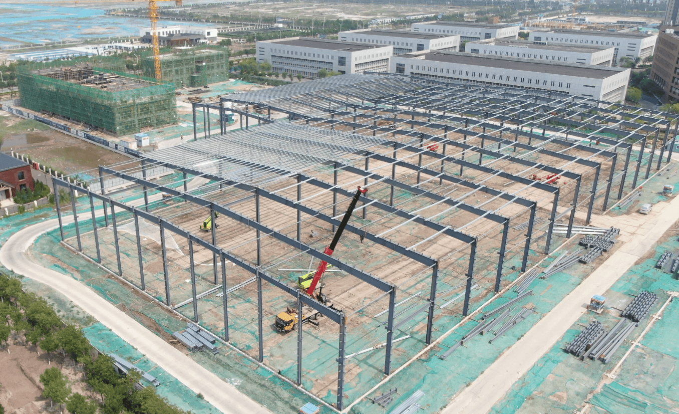 Fast Install Prefabricated Building Factory Q355 Steel Structure Manufacturing