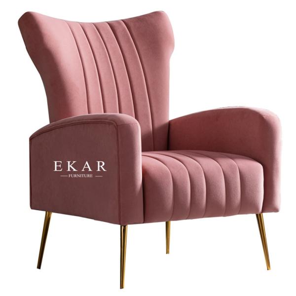 Metal Base Fashion Design Fabric Living Room Leisure Chair