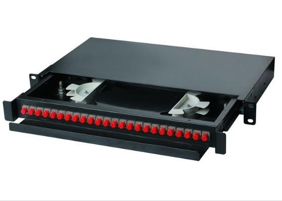 1U Sliding Splicing Pm Fiber Coupler , 1550nm St Fiber Coupler With Cable Guide