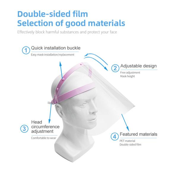 Adjustable Splash Proof Protective Face Shield