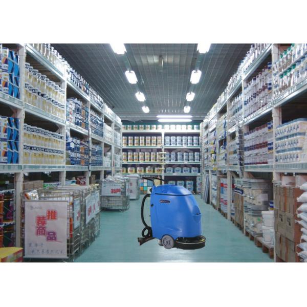 Машина скруббера пола сини Семи автоматическая компактная для дома аптеки/магазина