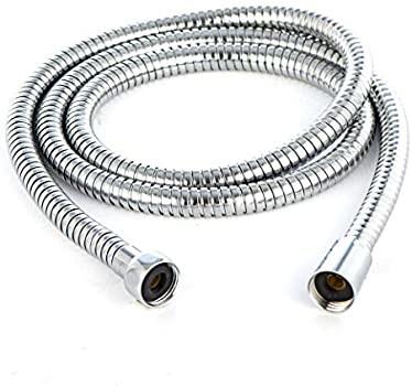 150cm Stainless Steel Shower Hose , Chromed Flexible Shower Hose With Brass Nut
