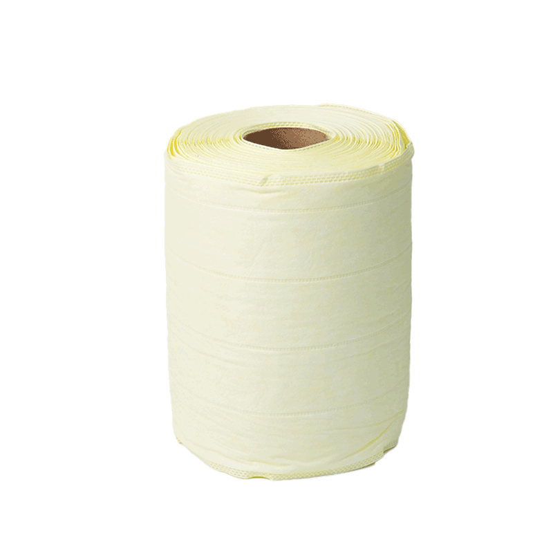 Yellow Double Layer Filter Material Roll Media Industrial Pocket Bag Polypropylene