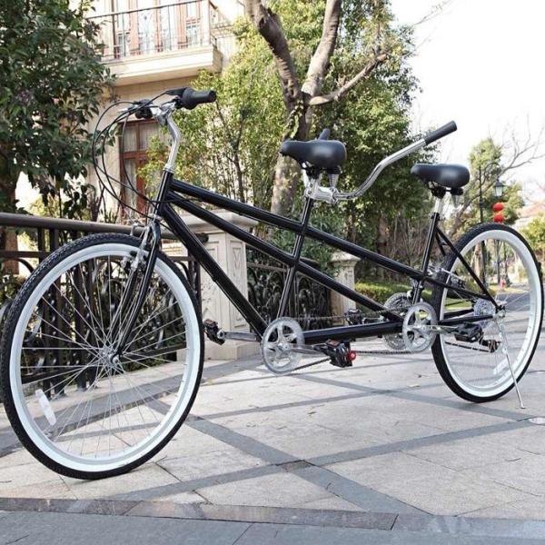 26inch Aluminium Rim Tandem Bike with 21KG Steel Mountain Frame and Shimano 18 Speeds