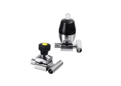 Hygienic Grade Pneumatic Operated Diaphragm Valve Tri Clamp End For Aseptic Processes