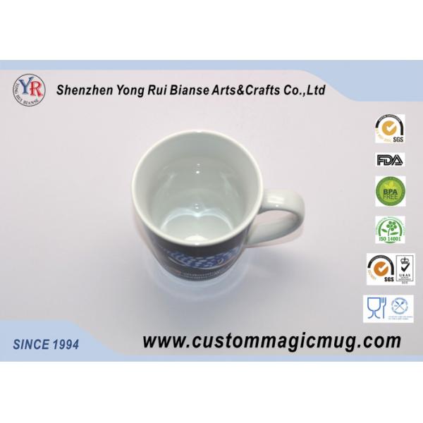 10 oz Porcelain Color ChangeV Shaped Mug , Heat Sensitive Photo Mug