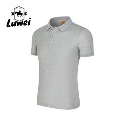 Casual Homem Cotton Polo T-shirts Desporto Grande bordado Tricoteado