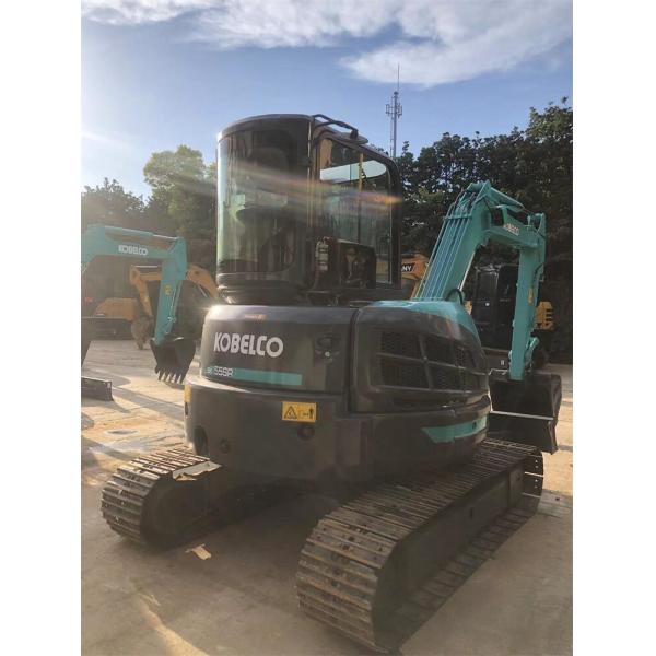 Shanghai Used Kobelco 55 Mini Excavator 5ton with 1260 Working Hours and 31.5KW Power