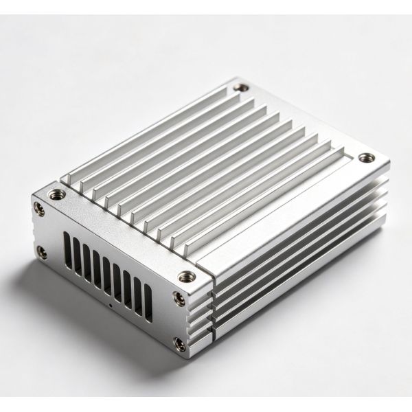 CNC Machined 6061-T6 Aluminum EMI Shielding Enclosure with 60-100dB Effectiveness and Precision Seams