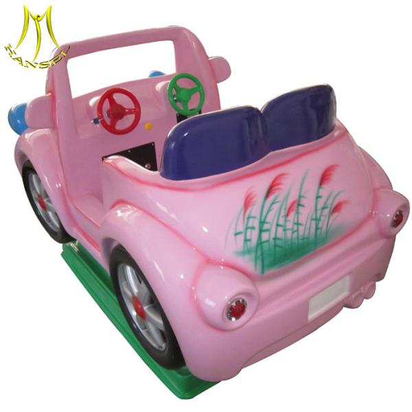 Hansel cheap indoor game machie kiddie ride on pink car for sale