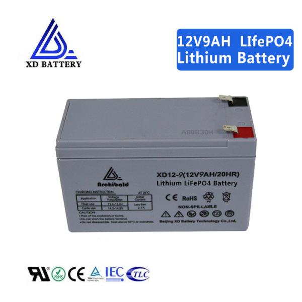 1.5kg Rechargeable Lifepo4 Battery 12v 9ah For Electric Boat / Solar Energy Storage Systems
