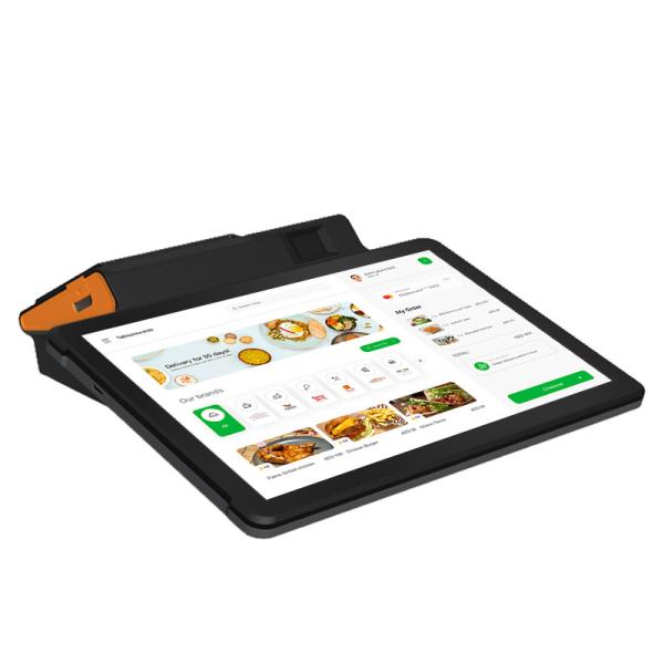 Bluetooth Tablet Restaurant POS Black / White  POS System For Android