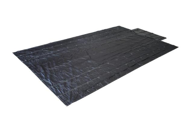 Heavy Duty Waterproof PVC Truck Cover For Flatbed Trucks With 6 Foot Drop Lumber Tarps