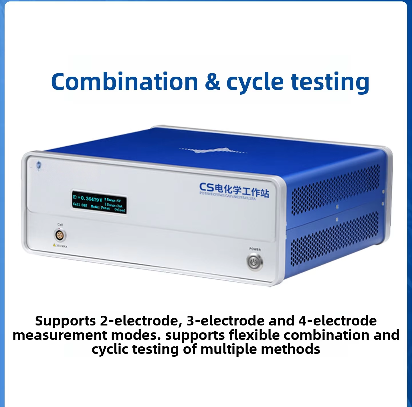 Electrochemical Workstation Laboratory Impedance Multi-Channel Free Electrode Bidirectional Original Genuine High Accuracy China