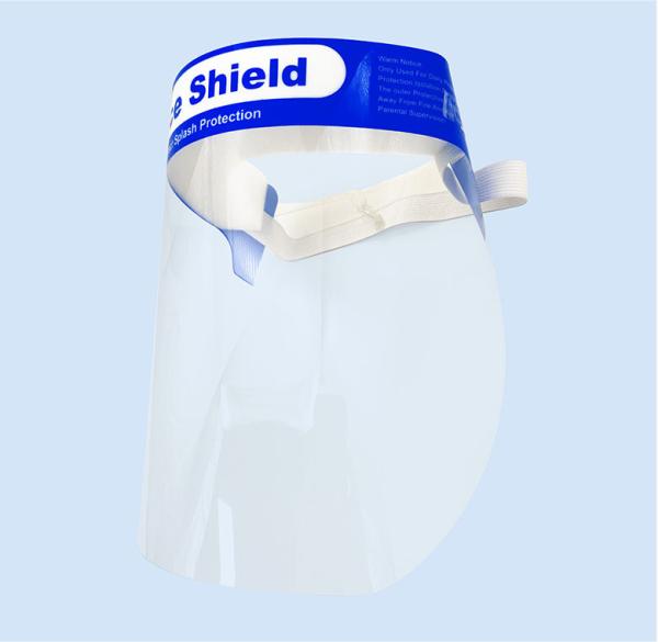Public Area Clear Plastic Face Shield FDA Certificated High Temperature Resistance