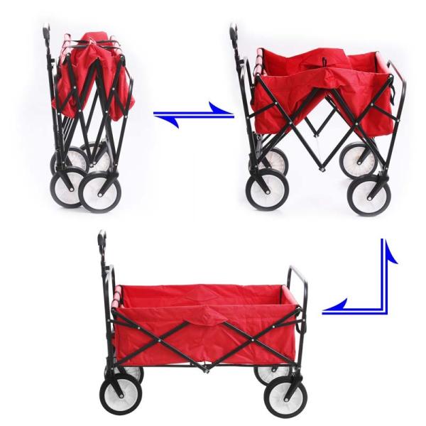 Стальная трубка 25 * 10 * 0,7 см портативная пляжная тележка для наружного сада