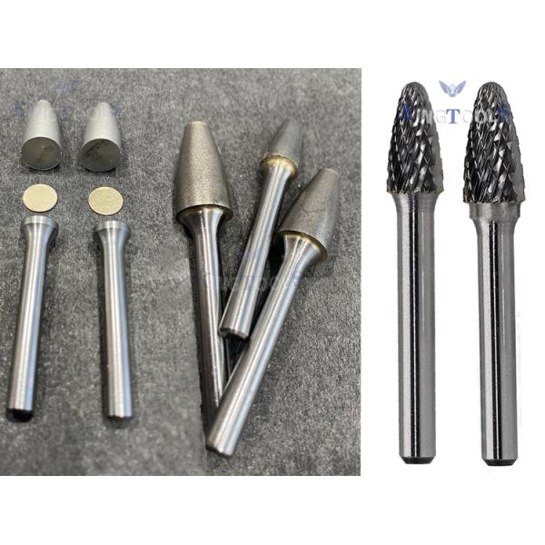 Customized High Quality  Power Tools Parts Gold Coated Electric Hardware Grinding Tool Yellow Coating Tungsten Carbide Burrs