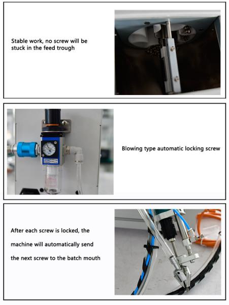 Handheld Push Down Screw Locking Machine With Auto Screw Feeder
