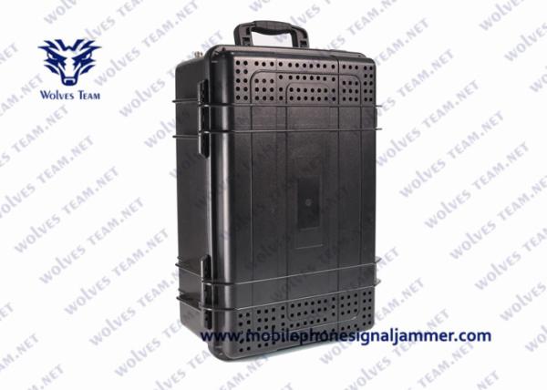 Portable Outdoor IP65 All Mobile phone Signal Jammer Backup battery  and active smart cooling system