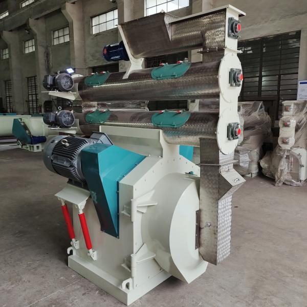linha máquina de 45kw 8o Ring Die Wood Pellet Production da pelota do alimento animal