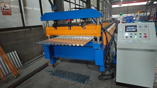 18 - 20 Stations Roller Forming Machine For Guardrail Panel 45# Steel