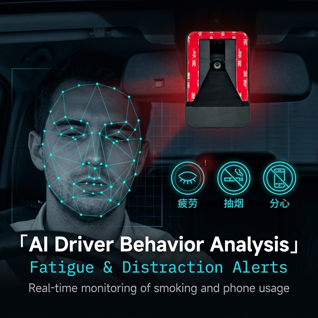 4G Mobile DVR Kit with AI Monitoring and Active Braking AEBS System for Trucks