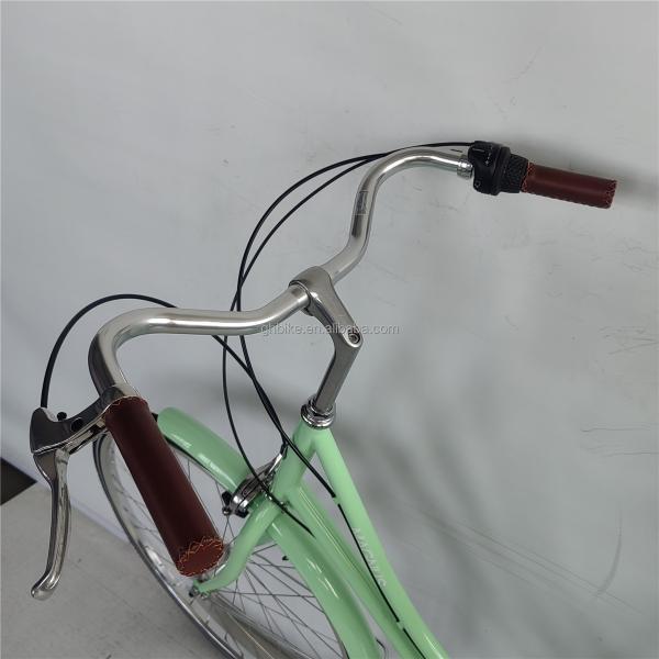 6 Speed Adult Women's Comfort Bike Vintage Lady Fitness City Bicycle with Basket